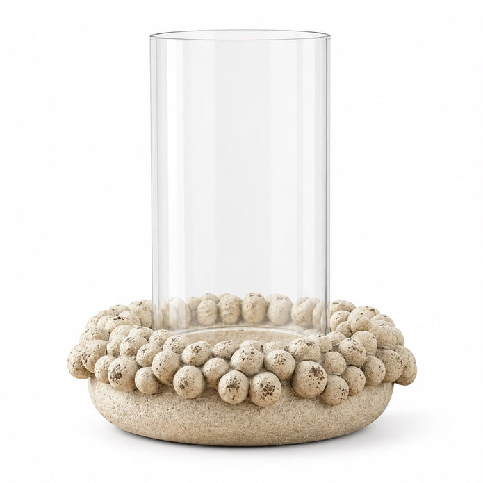 Bobble Ceramic Candle Hurricane Lantern – product view 4