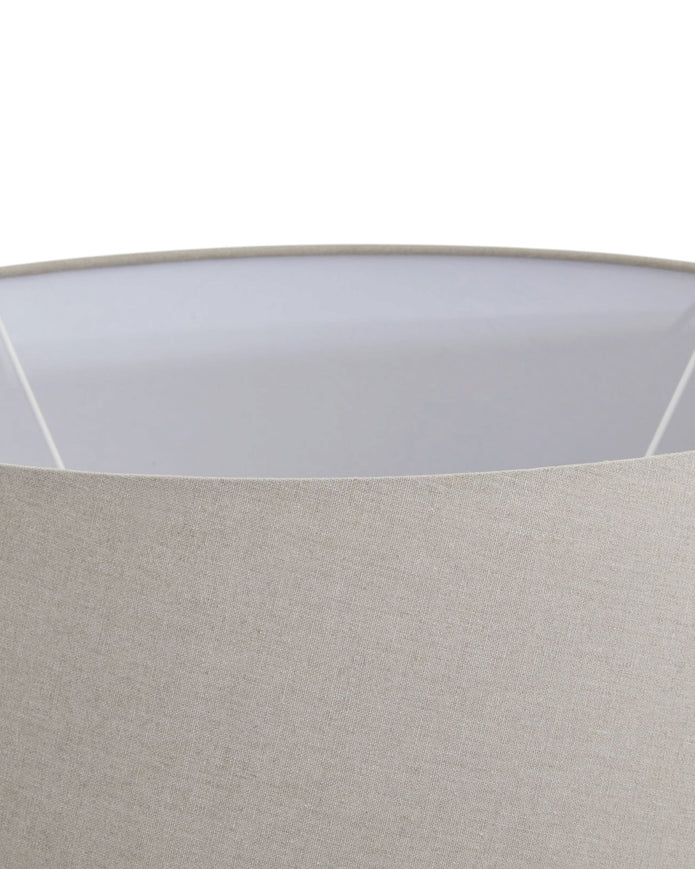 Darcy Natural Stone Round Lamp by Hill Interiors, showcasing a smooth, round stone lamp used for elegant lighting.