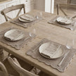 Wickham Rattan Rectangle Scalloped Placemats - Set of Two