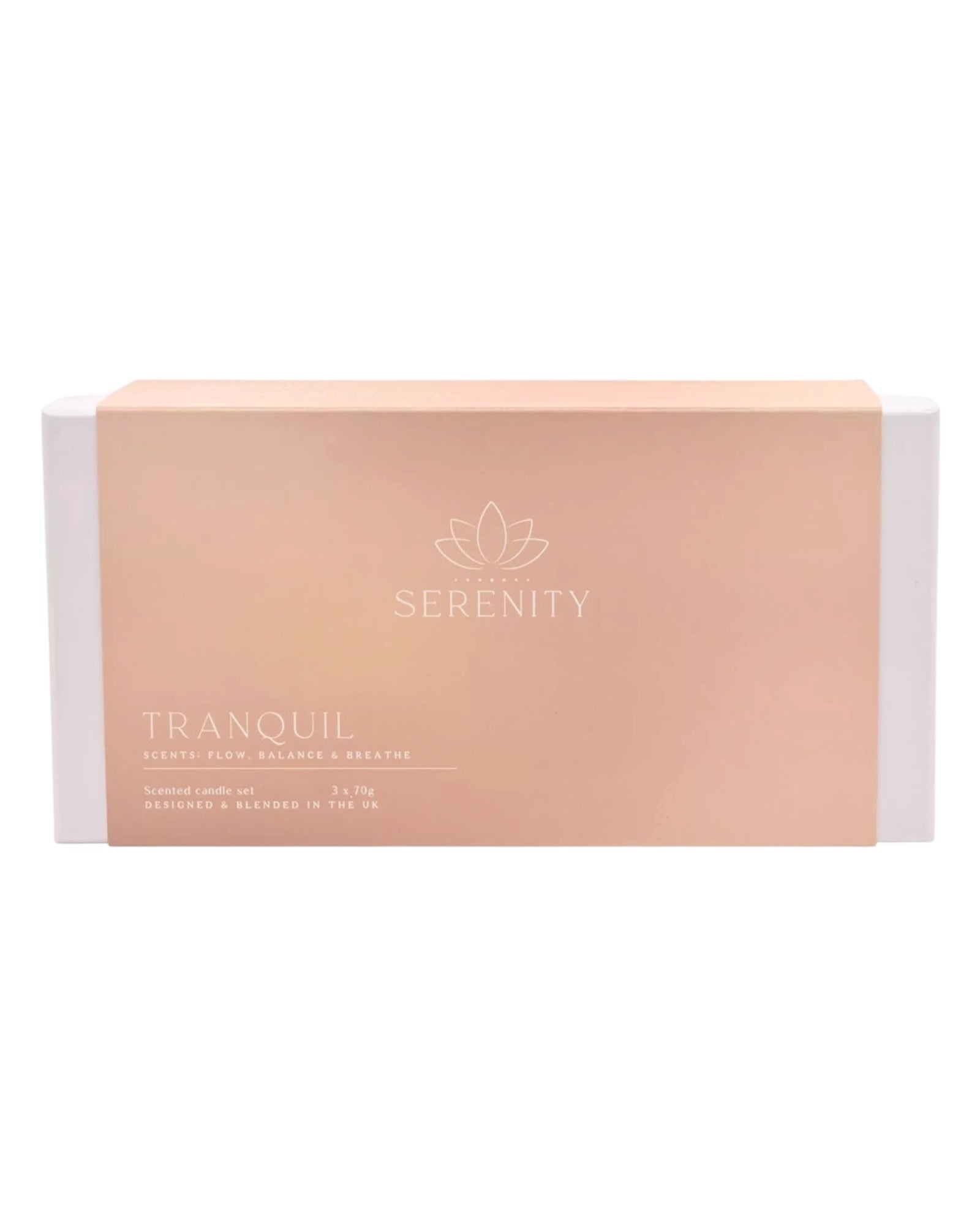 Serenity Tranquil Set of 3 Votive Candles - Flow Balance & Breathe