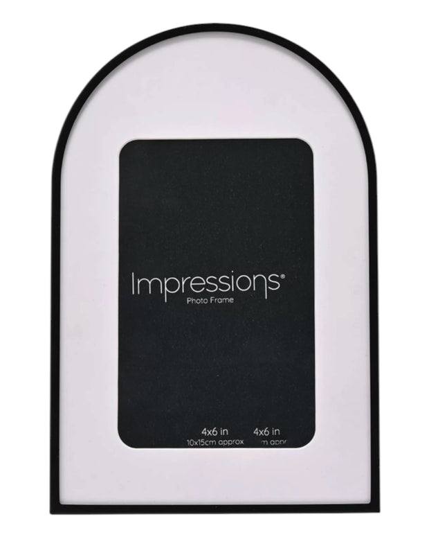 Arched Black And White Photo Frame