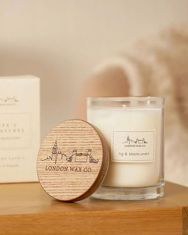 London Wax Company Lidded Candle - Fig and Blackcurrant