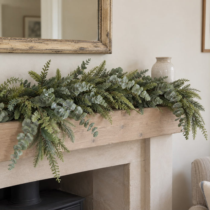 Artificial Luxury Green Spruce And Eucalyptus Garland — product image 2