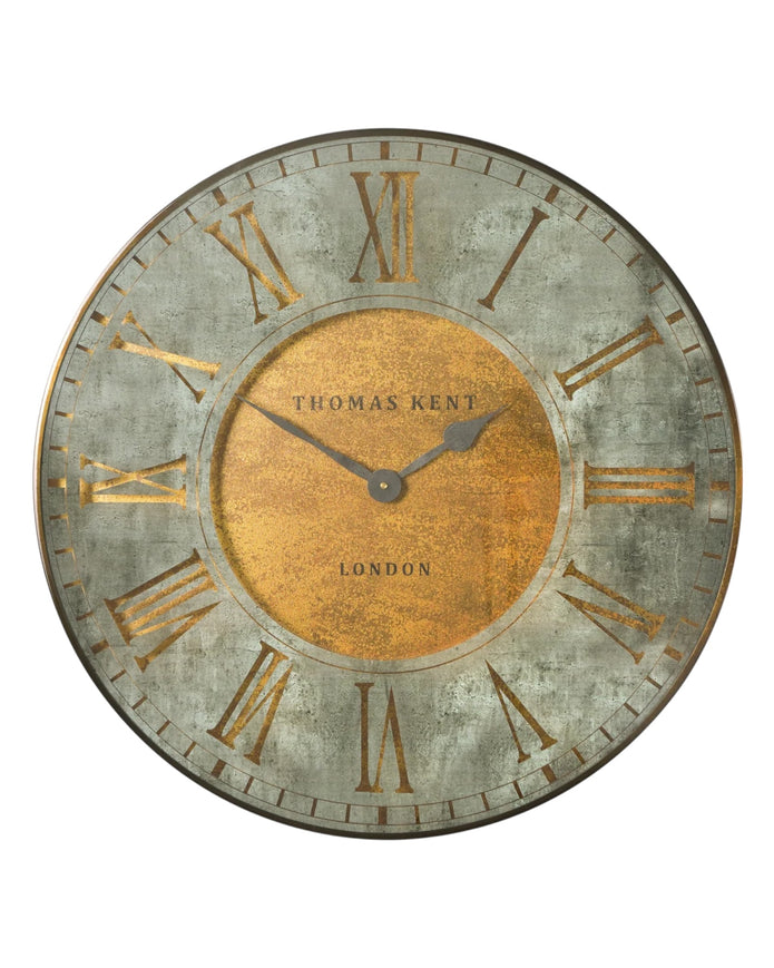 Thomas Kent Florentine Star wall clock, 21-inch round clock with star design, Gallery Direct clock decor for modern interiors.