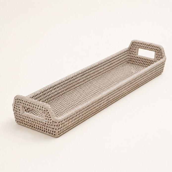 Wickham Rattan Narrow Rectangle Tray