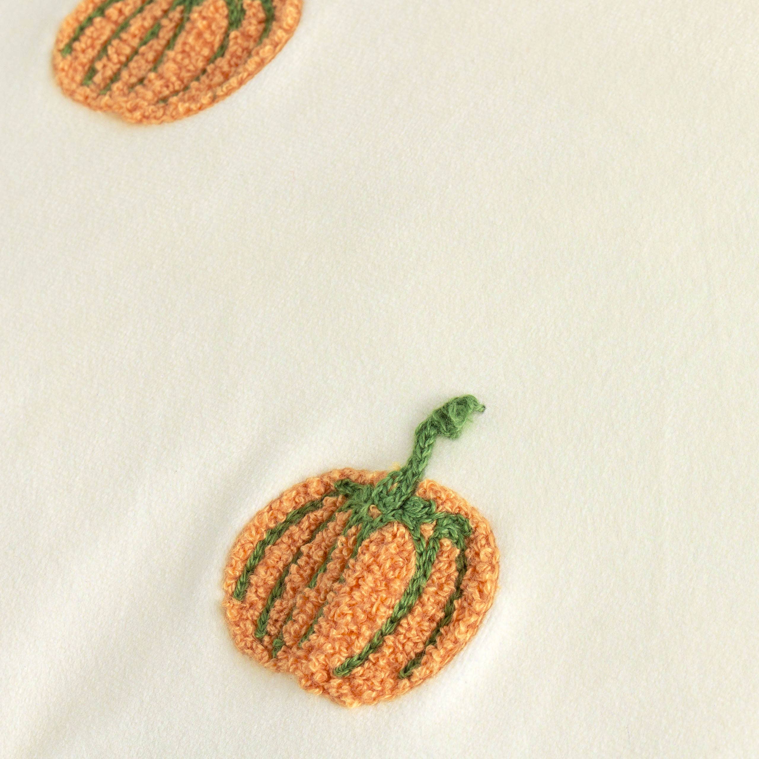Pumpkin Spice Tufted Velvet Cushion Cover