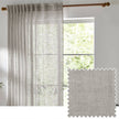 Yard Greige Woven Sheer Voile Curtain Panel - Tab Top