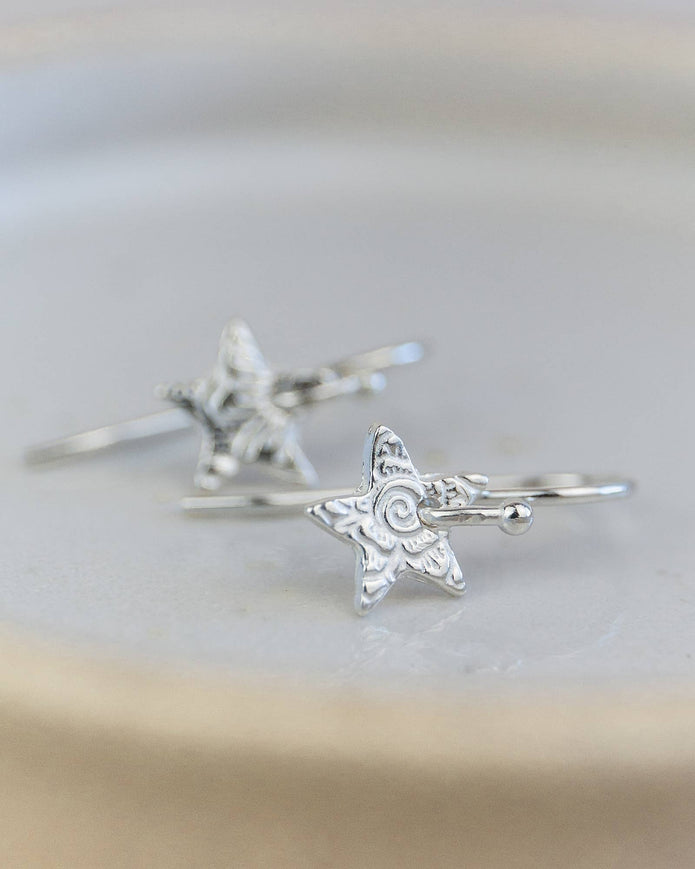 Sterling Silver Mini Textured Earrings