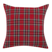 Red Tartan Check Cushion Cover