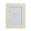 Cream Scalloped Resin Picture Frame