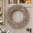 Root Branch Wreath Whitewash 45cm