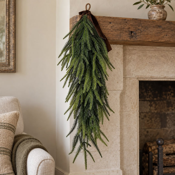 Artificial Luxury Green Spruce Norfolk Swag