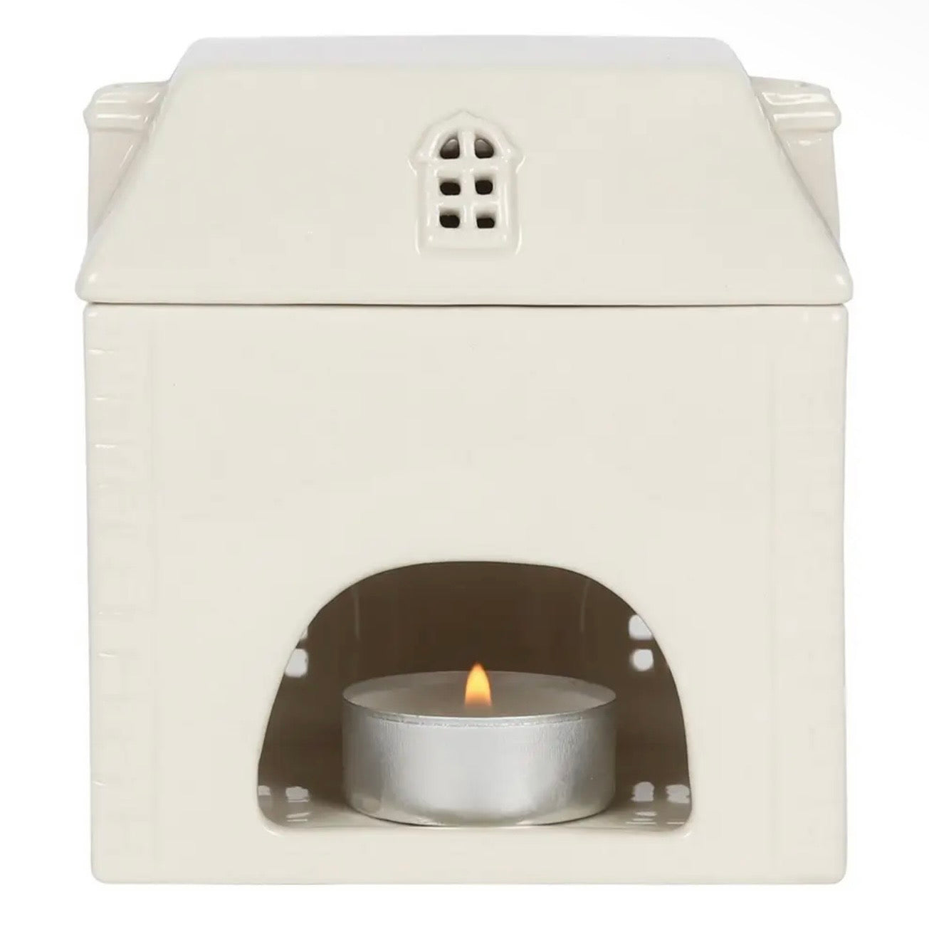 White Ceramic House Wax Melt Oil Burner
