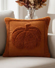 Orange Fluffy Large Pumpkin Cushion Cover
