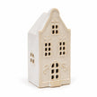 White Ceramic LED Light Up Dutch Christmas House