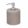 Wickham Rattan Soap Dispenser With Ceramic Bottle