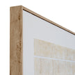 Sola Large Neutral Picture In Frame, close-up of the wooden frame and pale abstract print