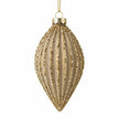 Gold Glass Glitter Bauble