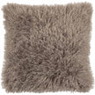 Brown faux fur cushion cover by Riva Home, soft furnishings with plush, cozy texture and stylish design for home decor.