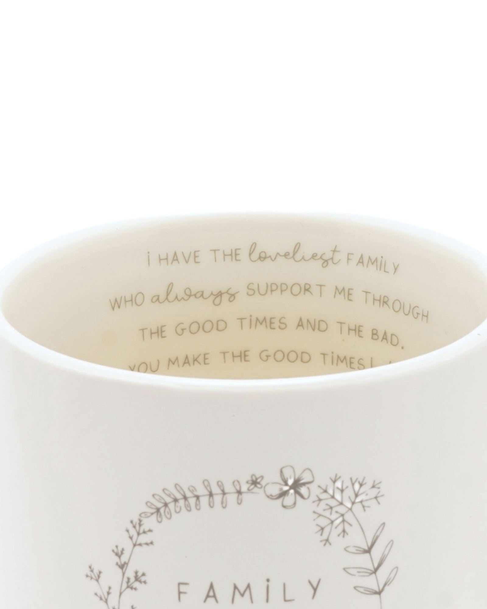 Beige Moments Mug - Family - Neutral Ceramic Coffee Cup