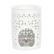 White Matte Cut Out Oil Burner and Wax Warmer