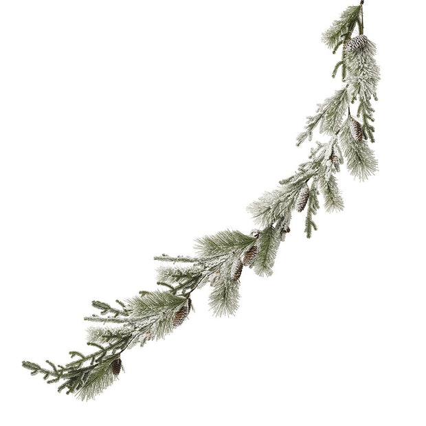 Snowy Spruce And Norfolk Pine Garland