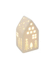 White Christmas Light Up LED House