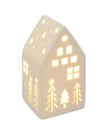 White Christmas Light Up LED House