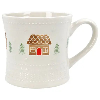 Gingerbread House Stoneware Mug Gisela Graham