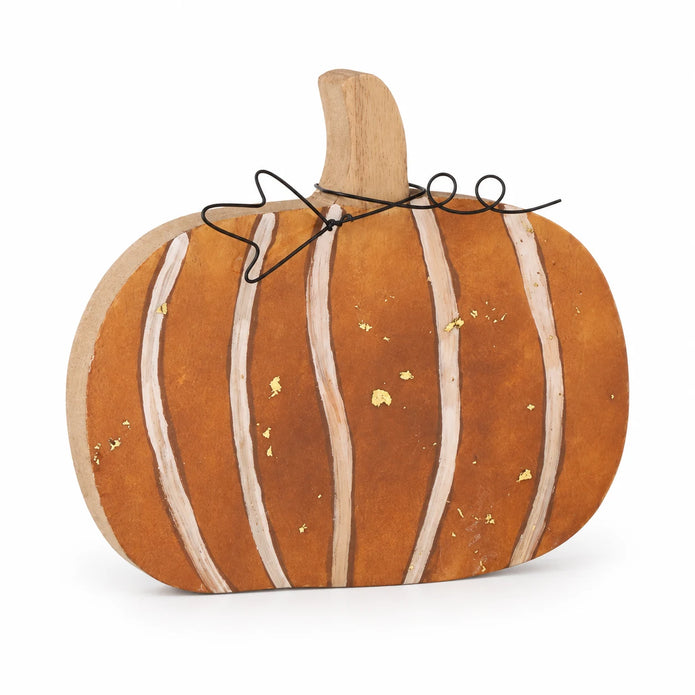 Wooden Orange Pumpkin Decoration – product view 13