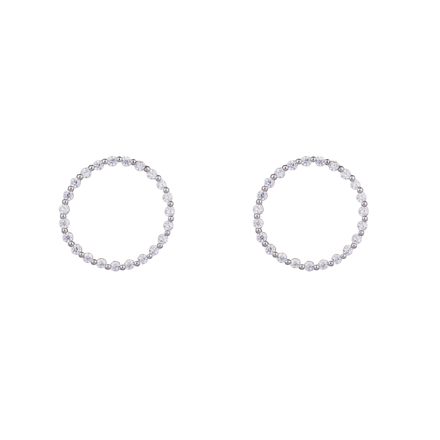 GEO Cubic Zirconia Stud Earrings