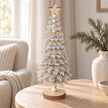 Beige And Grey Felt Snowflake Tree