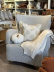 Greige Boucle Large Comfy Arm Chair