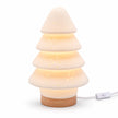 White Porcelain Christmas Tree Tiered Lamp