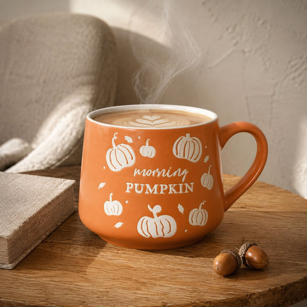 Orange Morning Pumpkin Autumn Mug