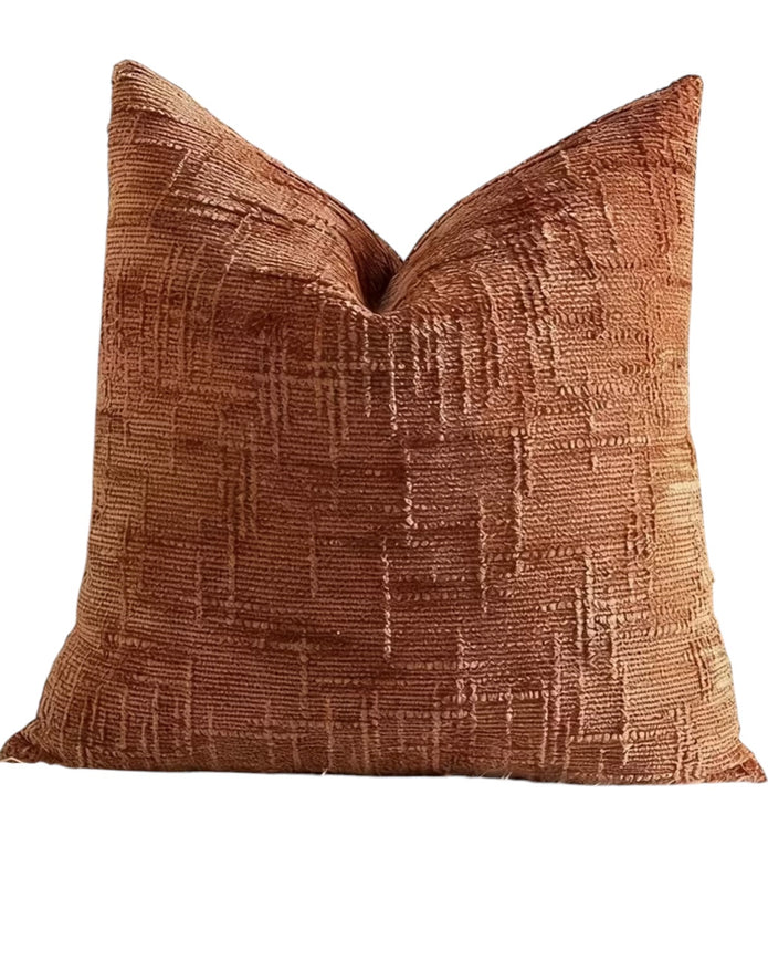 Orange Chenille Cushion Cover