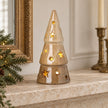 Beige Star Cut Light Up LED Tree