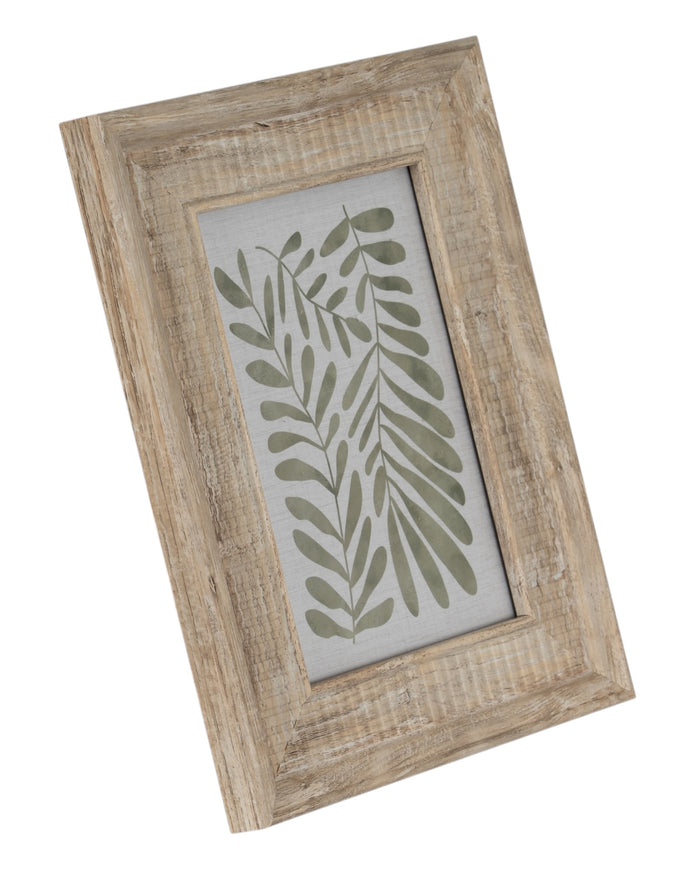 Neutral wooden Skye photo frame by Hill Interiors, showcasing a stylish rectangular picture frame with a natural finish.