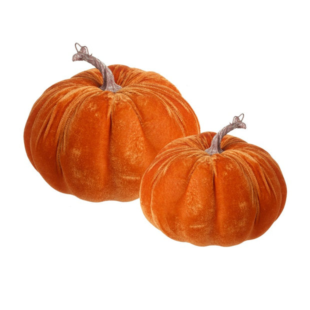 Orange Velvet Pumpkins
