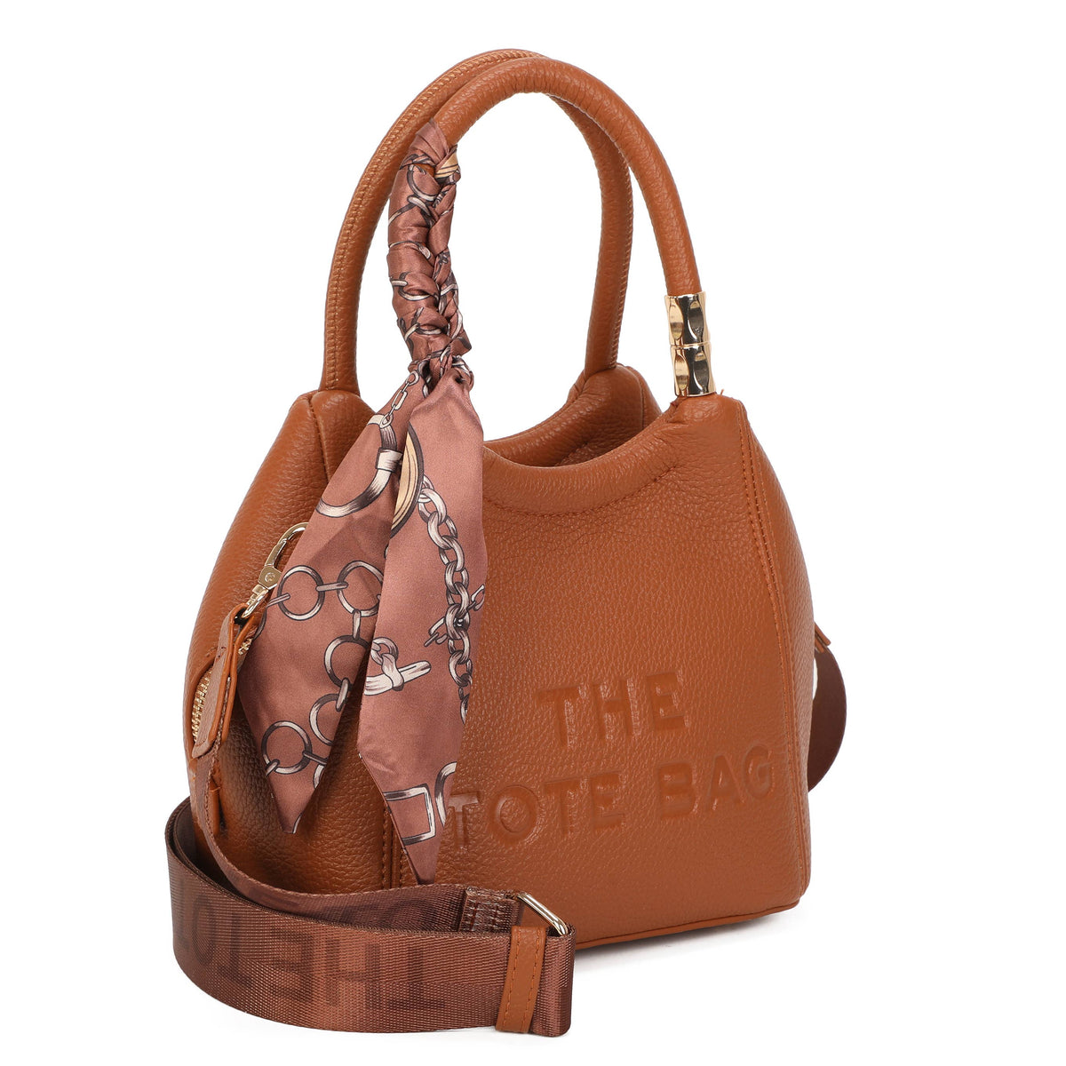 Chocolate brown Jamie Bags tote grab bag, stylish accessories with sturdy handles and spacious interior for everyday use