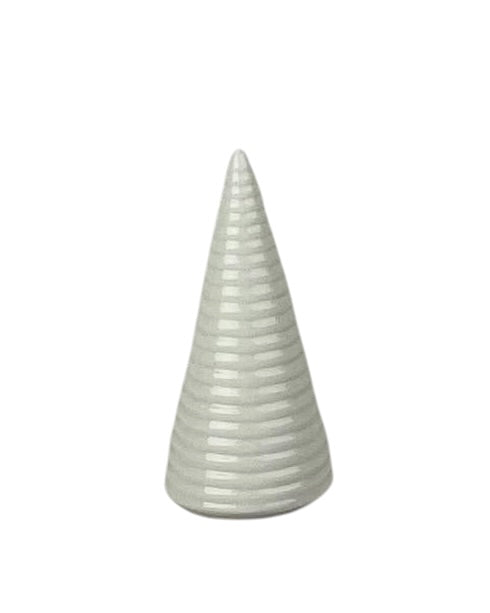 Glazed Ceramic Tree Ornament With Textured Detail