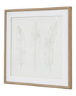 White feather wall art in a frame, designed by Hill Interiors, perfect for elegant home decor and wall decoration.