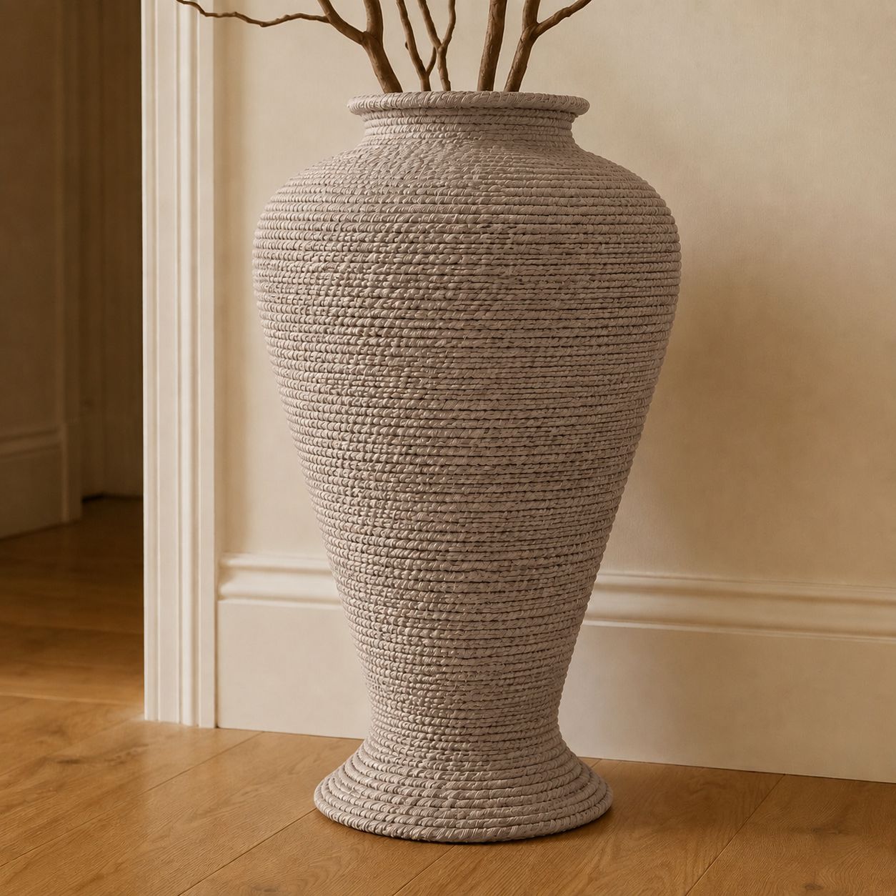 Wickham Rattan Large Floor Standing Vase