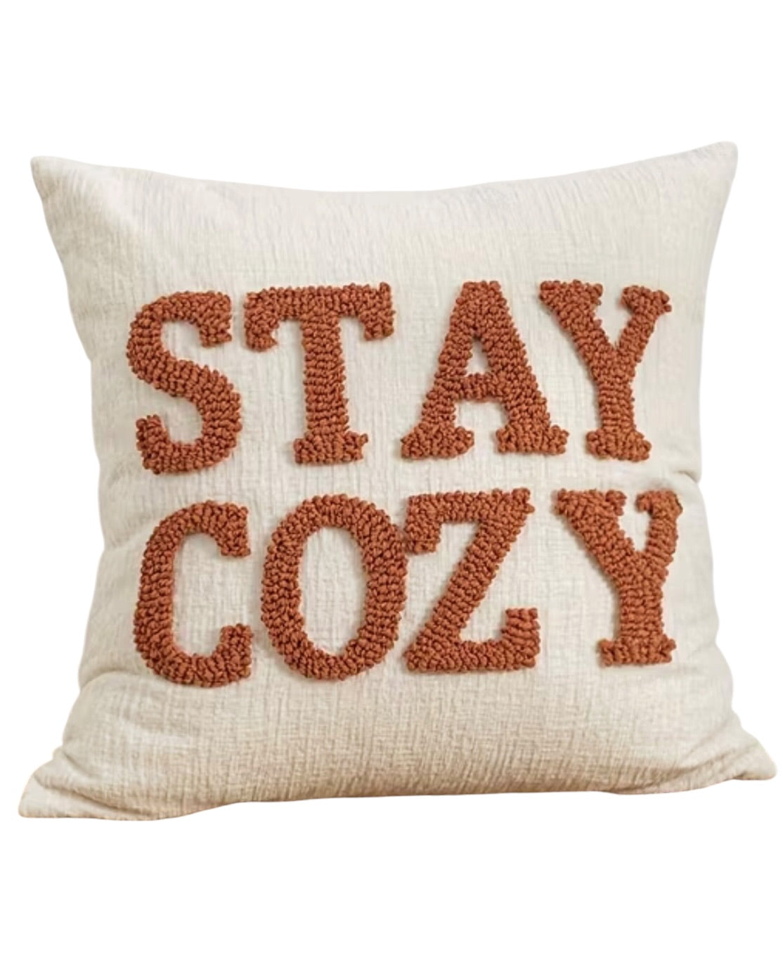Stay Cozy Orange Cushion Cover
