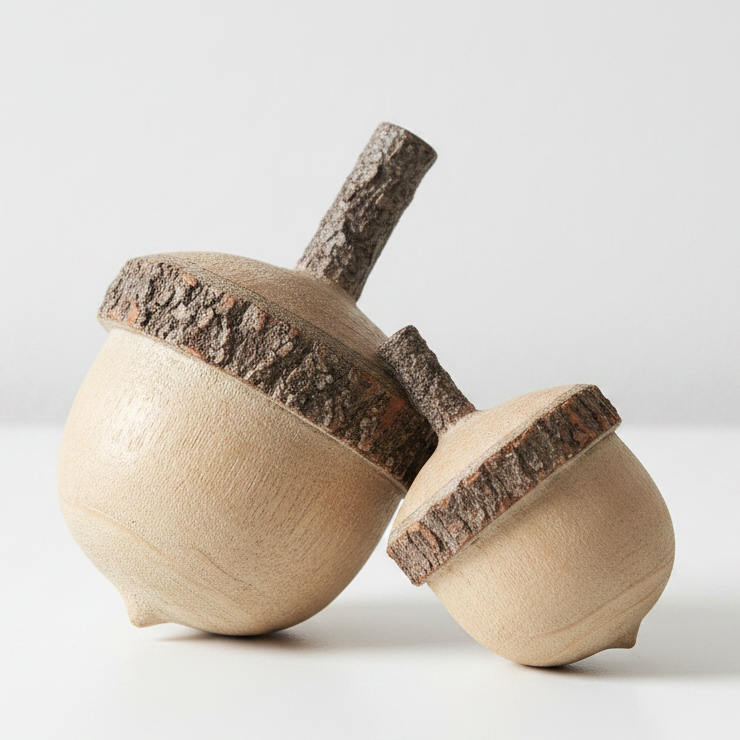 Wooden Acorn