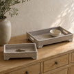 Wickham Rattan Rectangle Footed Tray