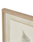Wooden framed vintage wall art print featuring lush green ferns, ideal for botanical-inspired home decor by Hill Interiors.