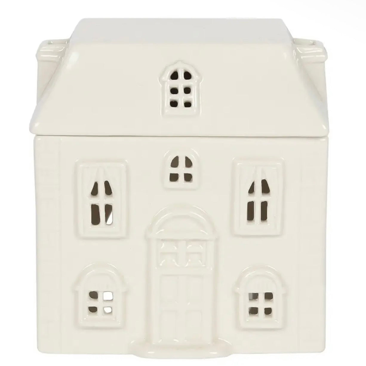 White Ceramic House Wax Melt Oil Burner