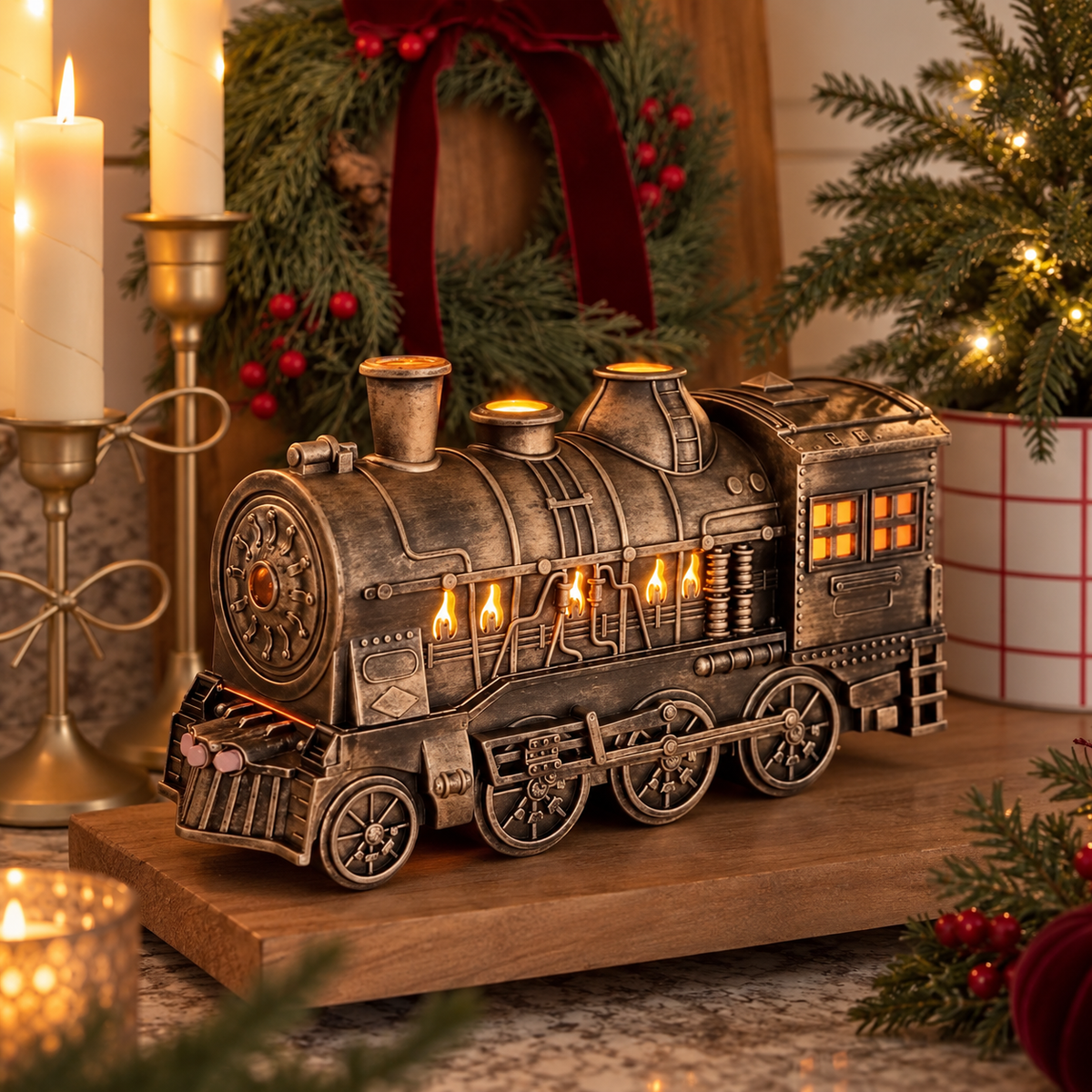 Steam Train Electronic Oil Diffuser - 10ml Oil Bottle Included