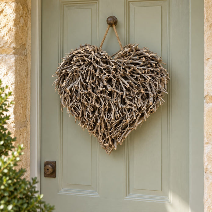Tea branch heart deco